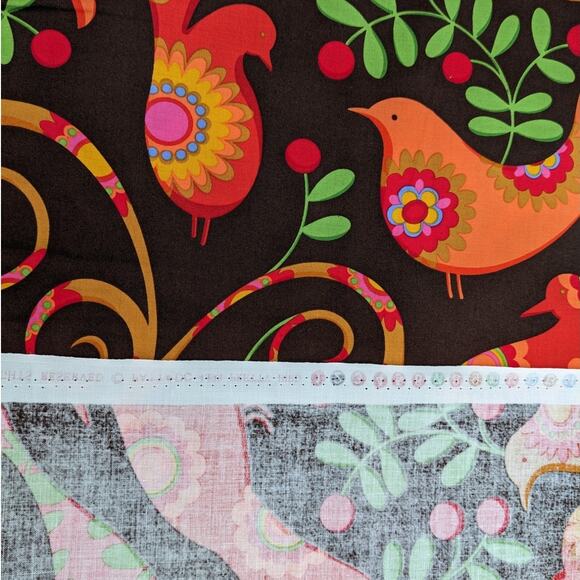 3 Yds "Pretty Bird" Spice Pillow & Maxfield Michael Miller Fabrics Vintage 2010 - Picture 8 of 9